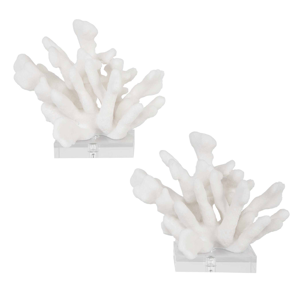 Charbel White Bookends Set/2