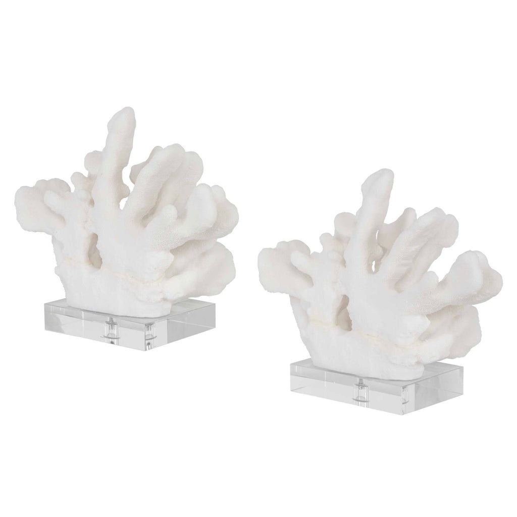 Charbel White Bookends Set/2