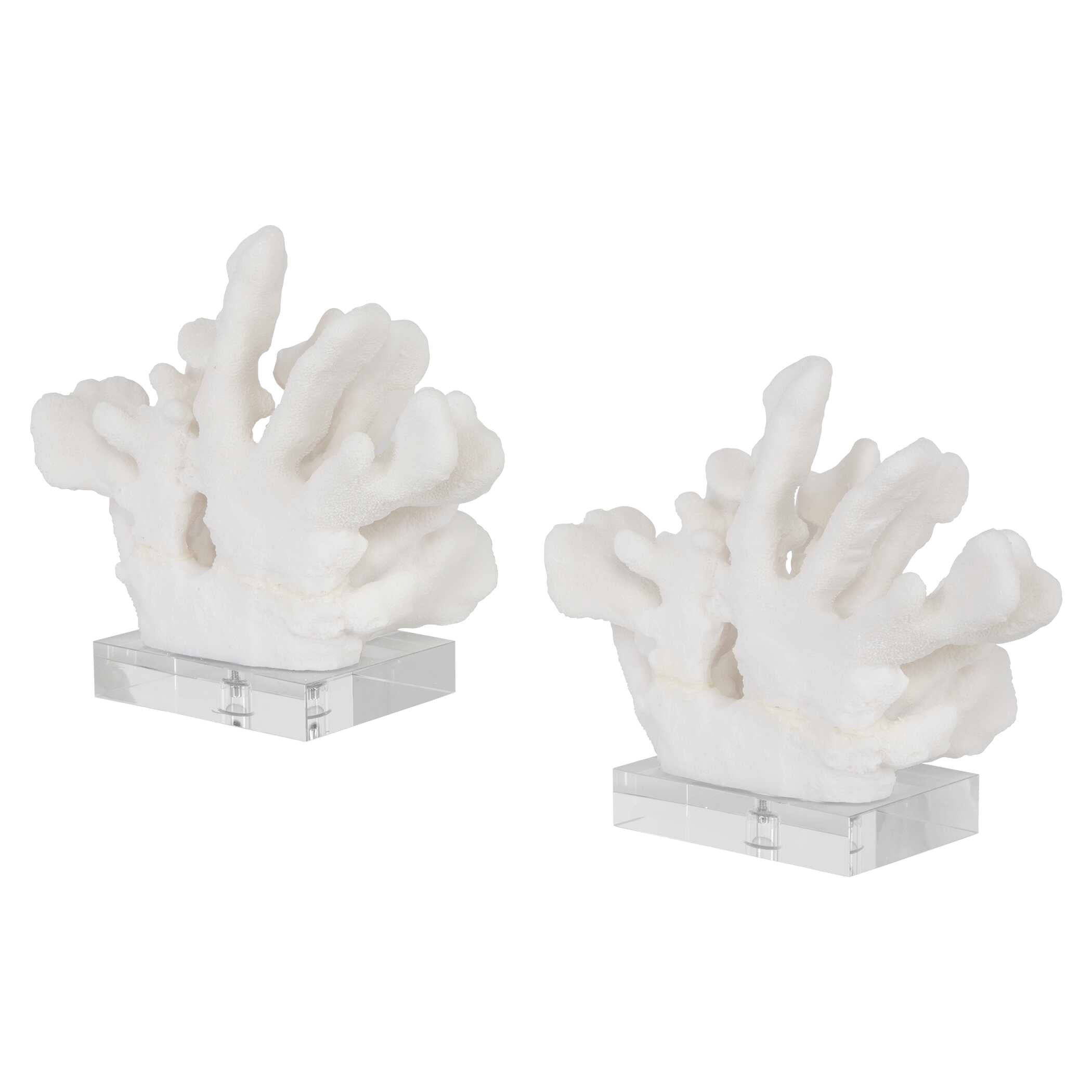 Charbel White Bookends Set/2