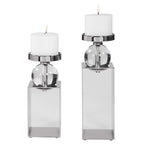 Lucian Nickel Candleholders Set/2