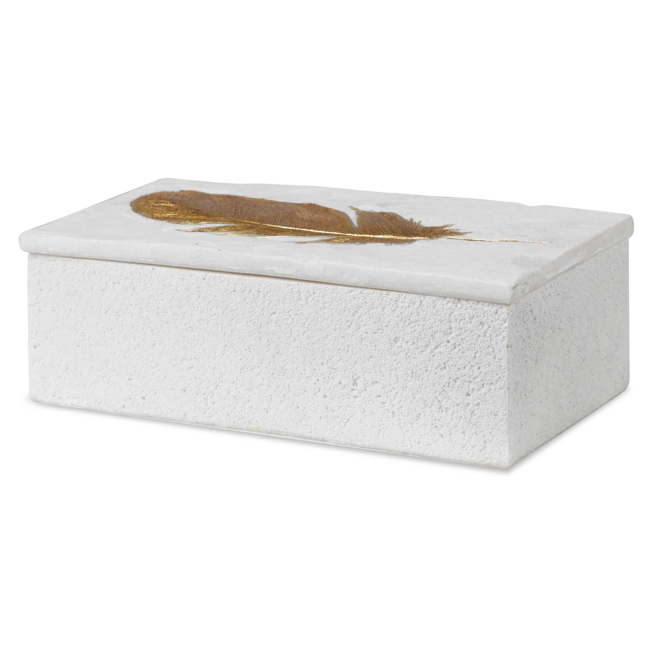 Nephele White Stone Box