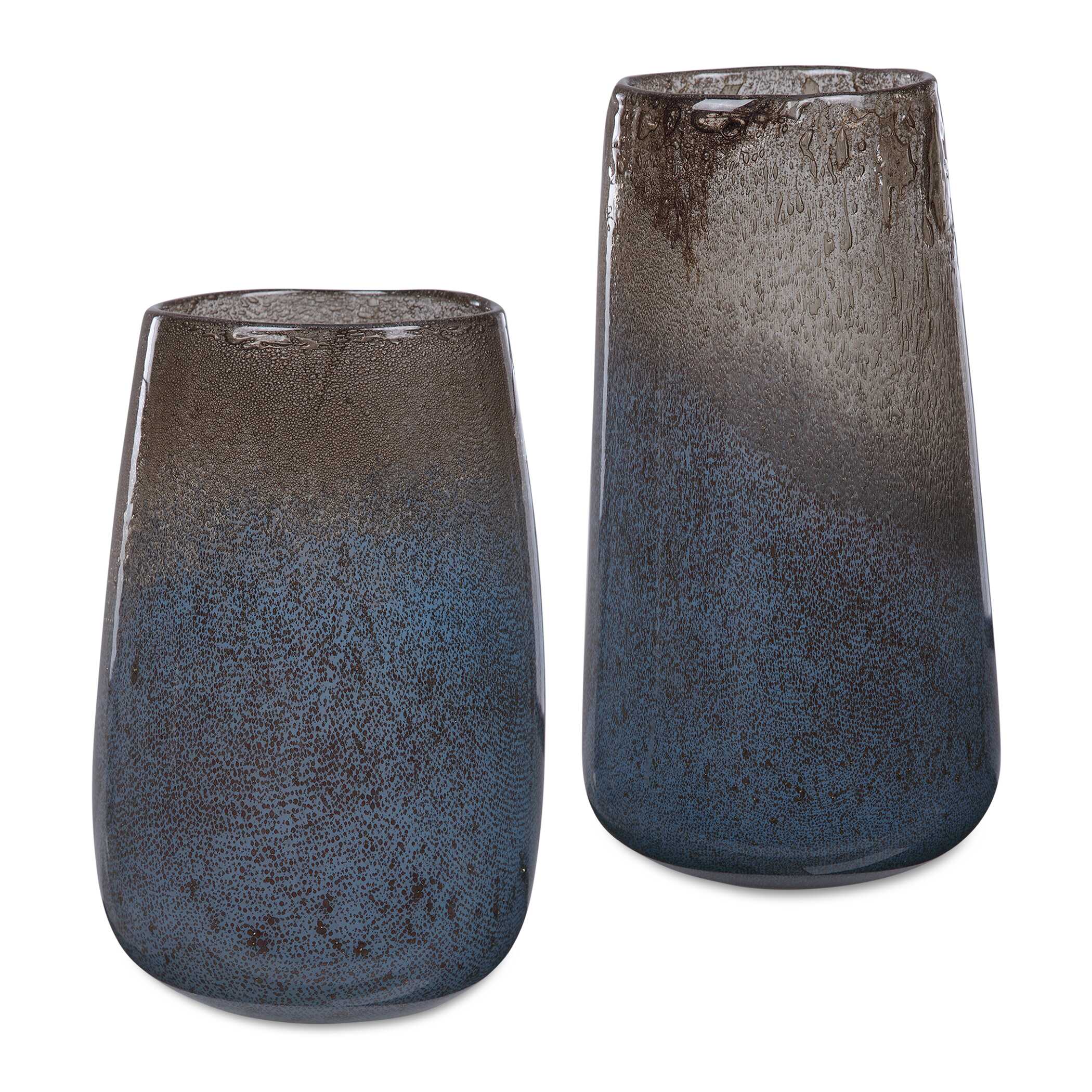 Ione Seeded Glass Vases Set/2