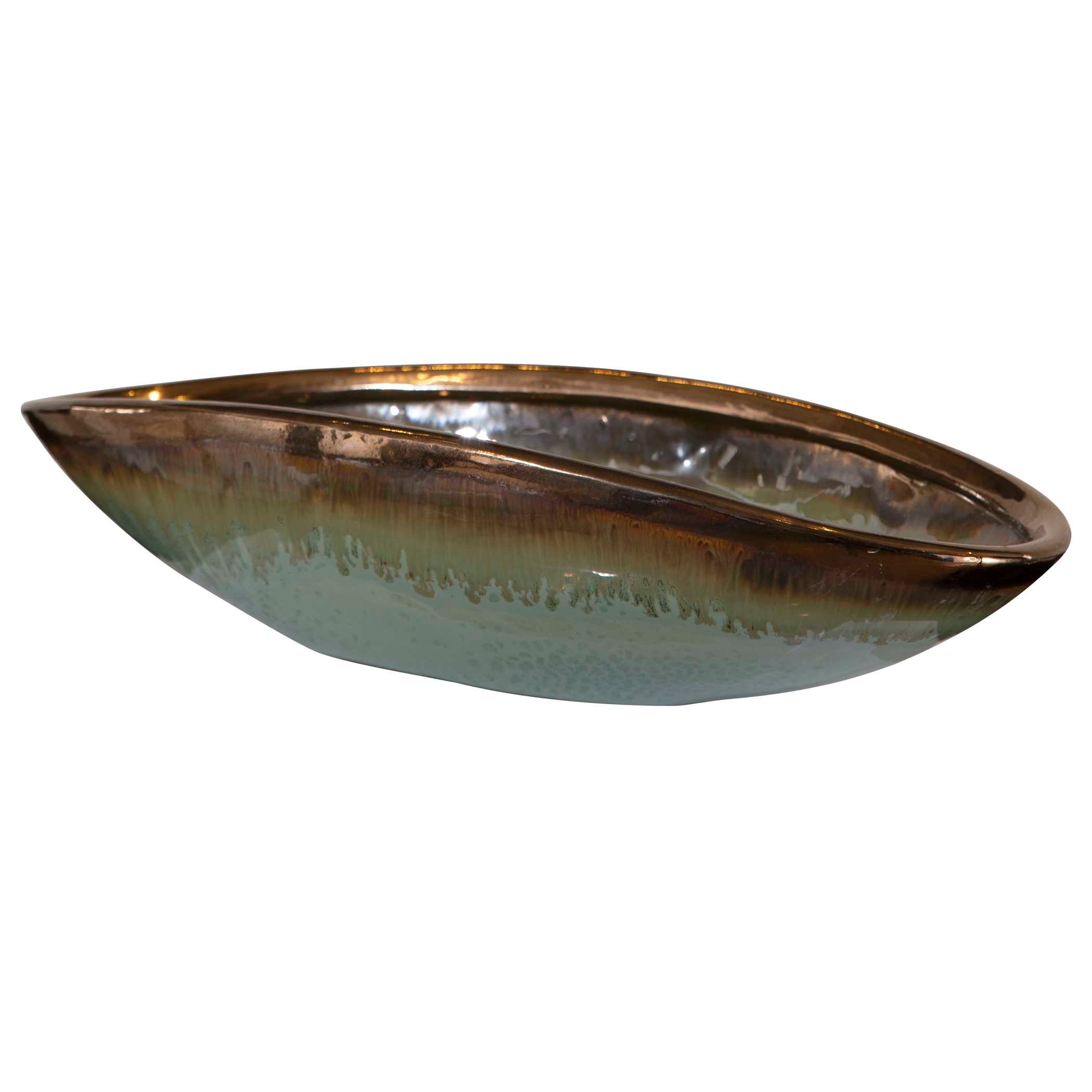 Iroquois Green Glaze Bowl
