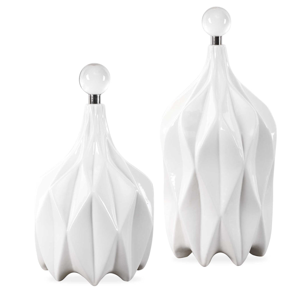 Klara White Bottles Set/2