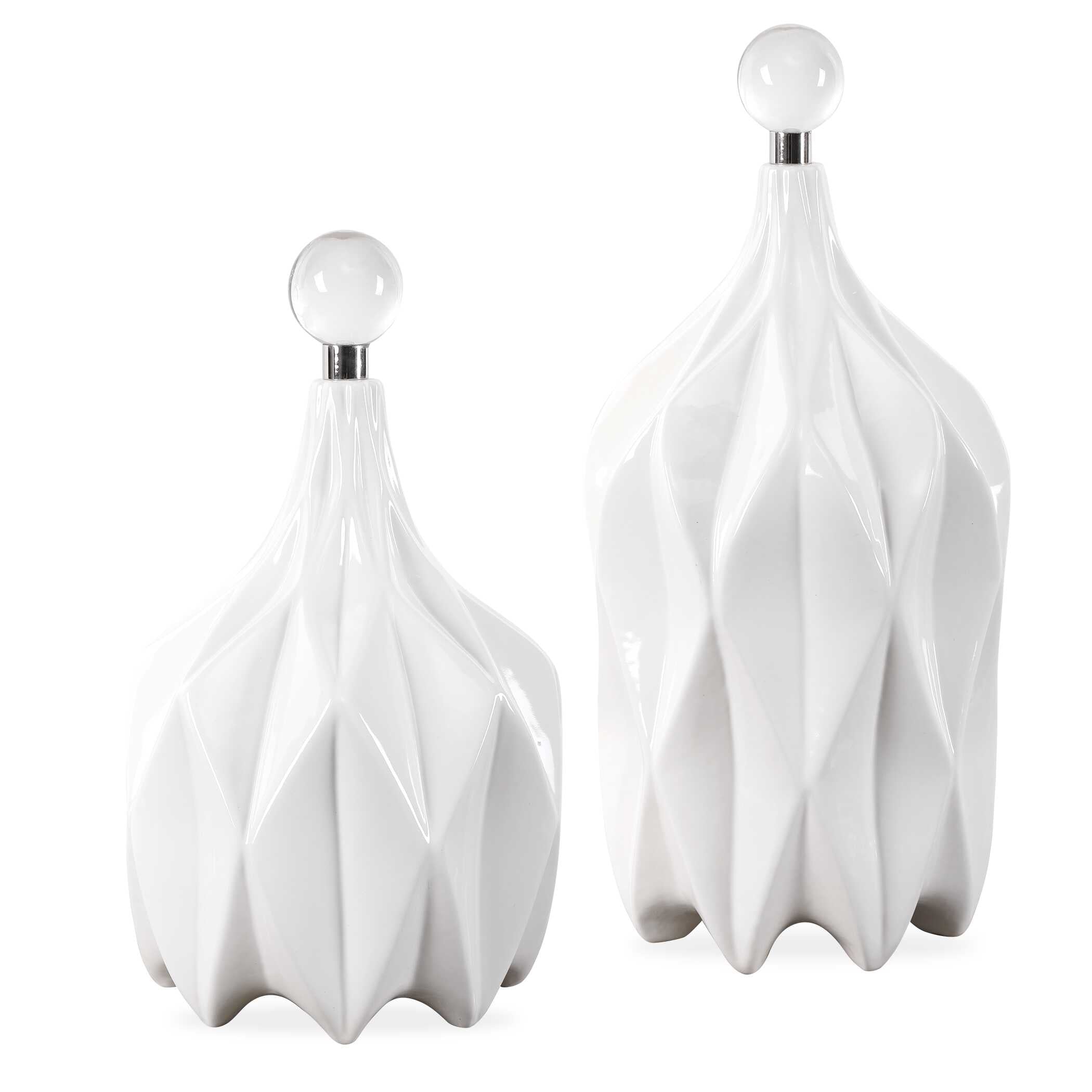 Klara White Bottles Set/2