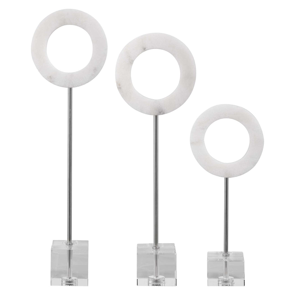 Coin Toss Marble Rings Set/3