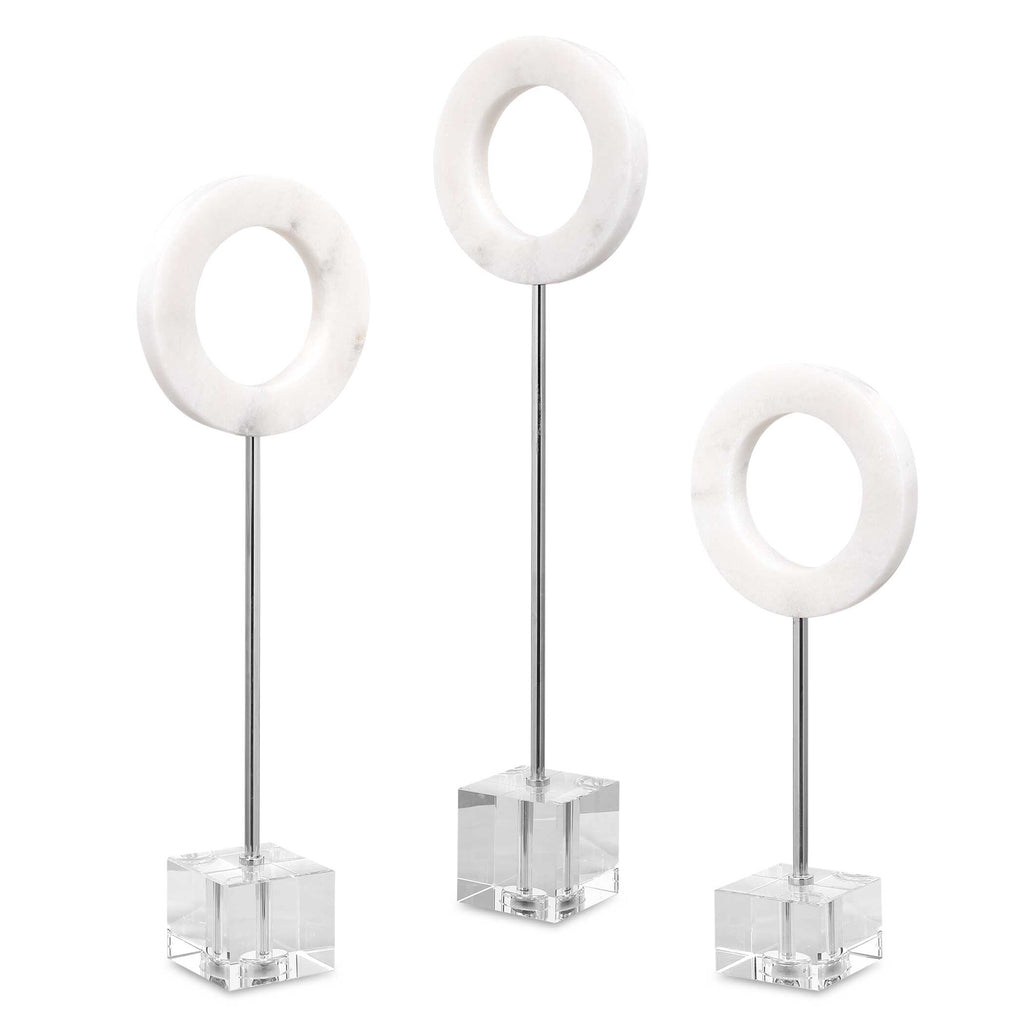 Coin Toss Marble Rings Set/3