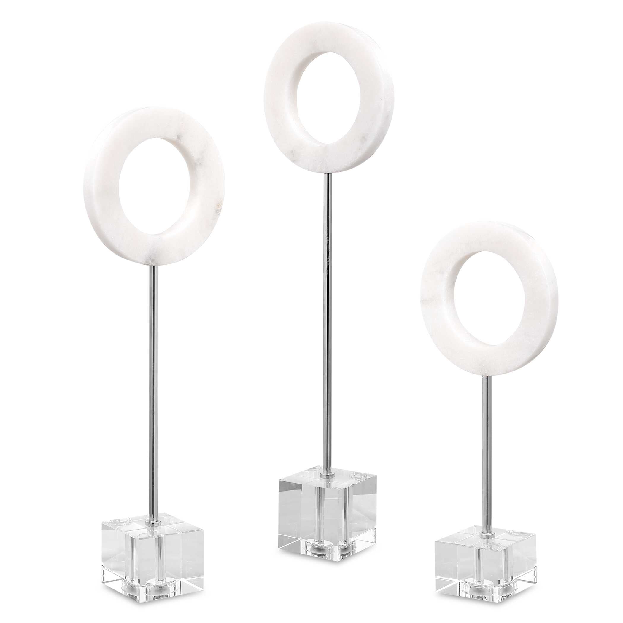 Coin Toss Marble Rings Set/3