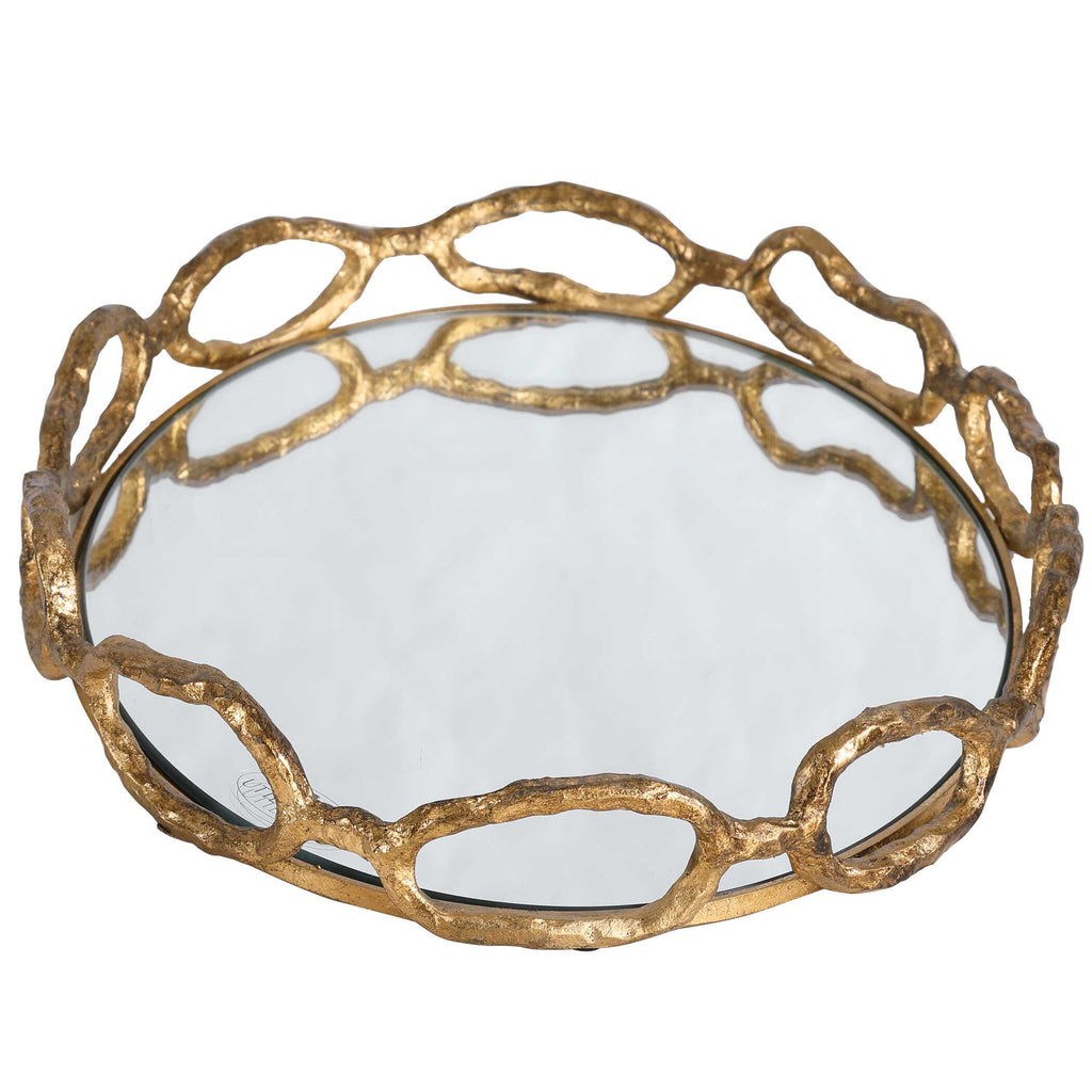 Cable Chain Mirrored Tray