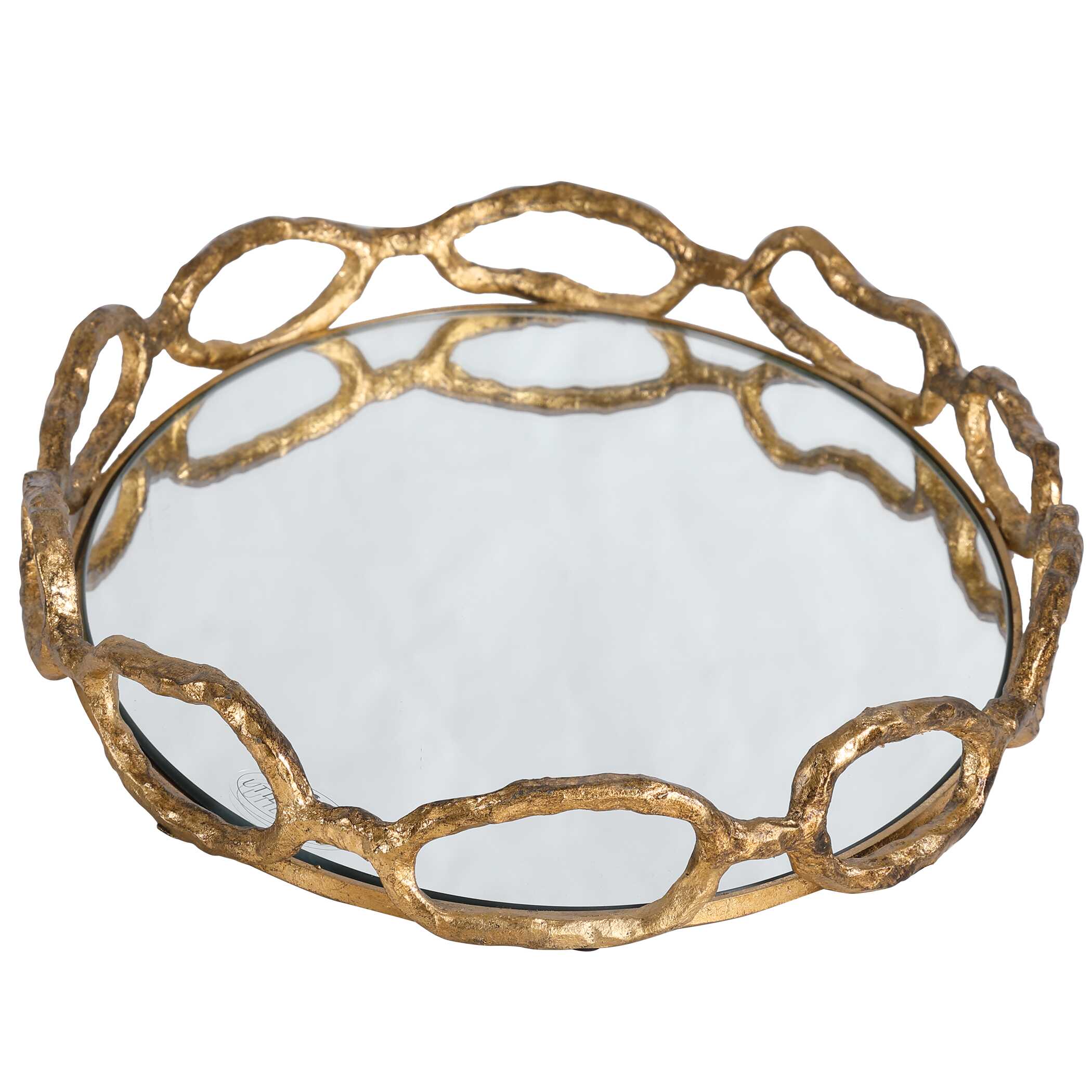 Cable Chain Mirrored Tray