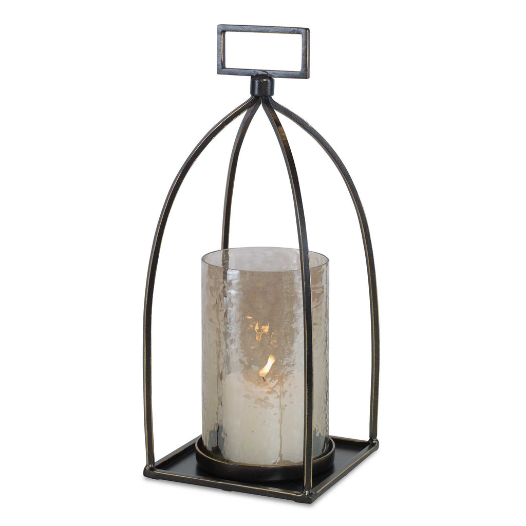 Riad Bronze Lantern Candleholder