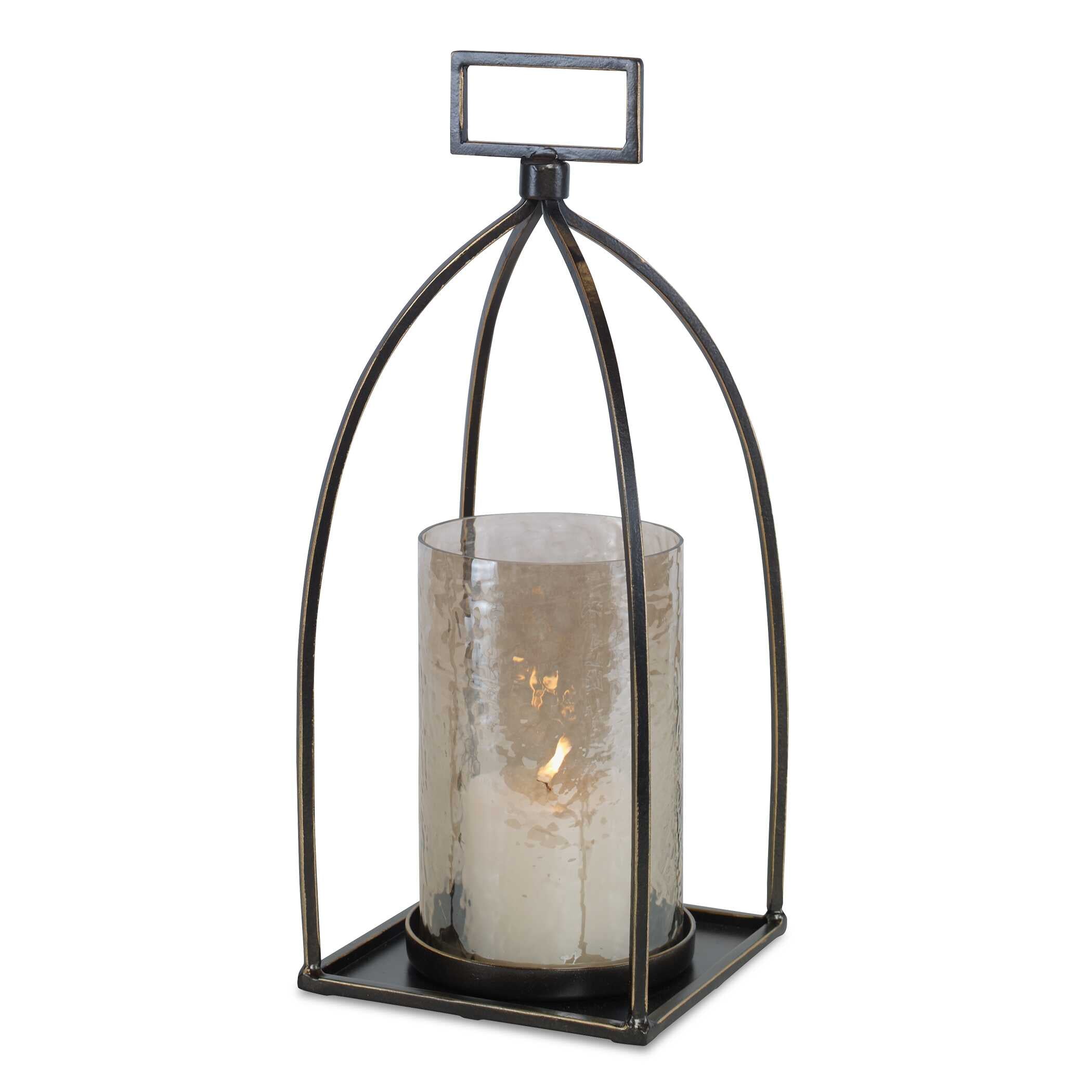 Riad Bronze Lantern Candleholder