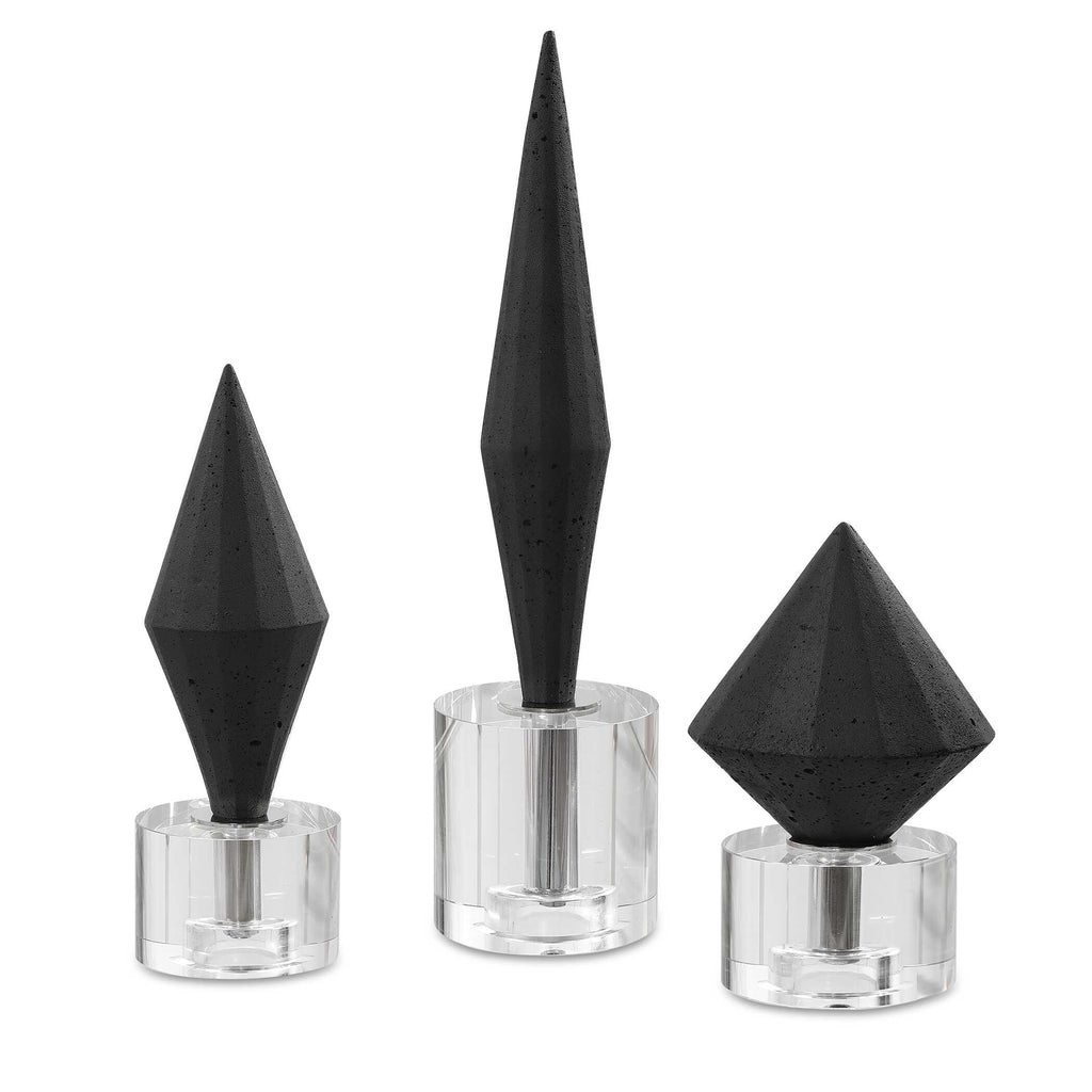Alize Black Sculptures Set/3