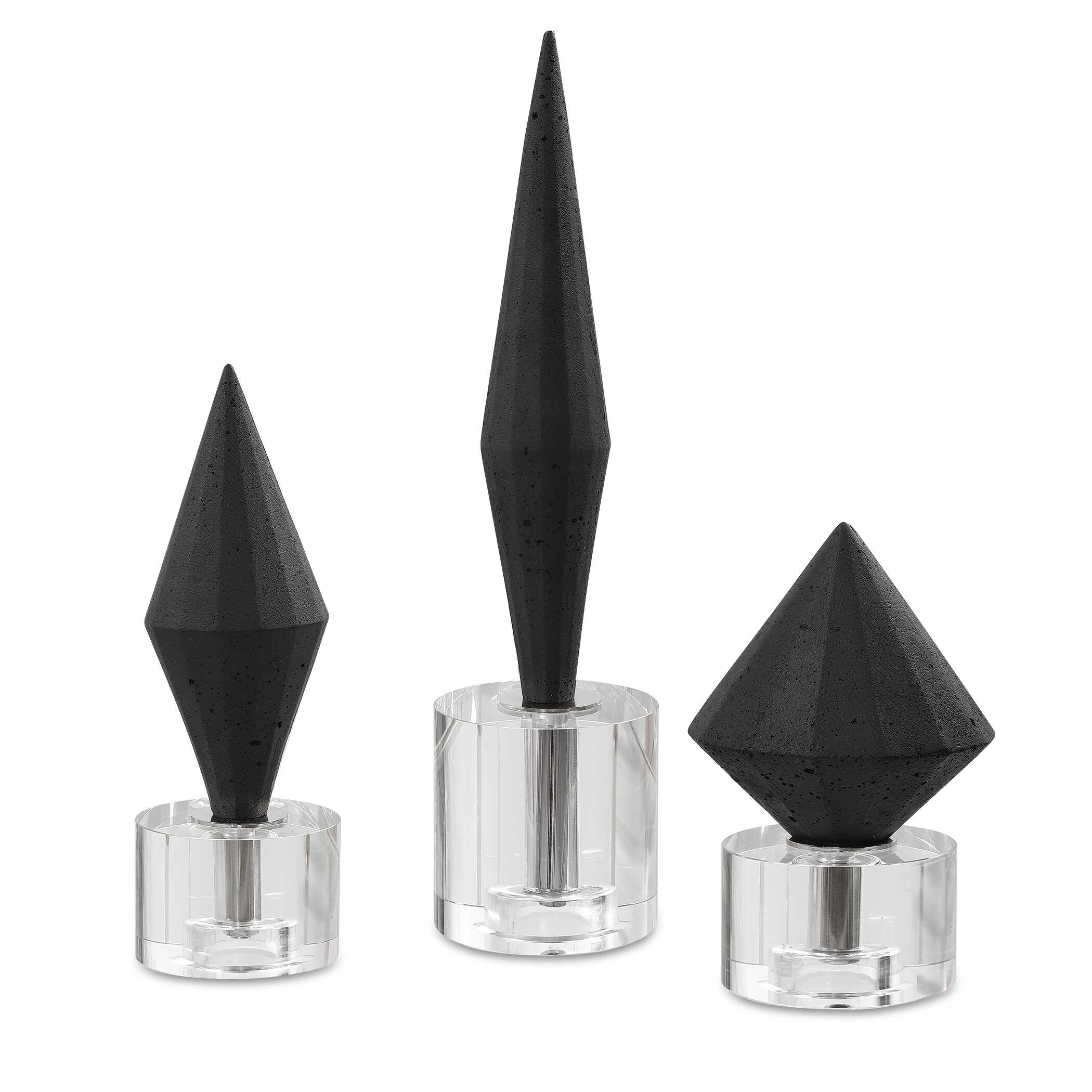 Alize Black Sculptures Set/3