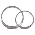 Orbits Nickel Ring Sculptures Set/2