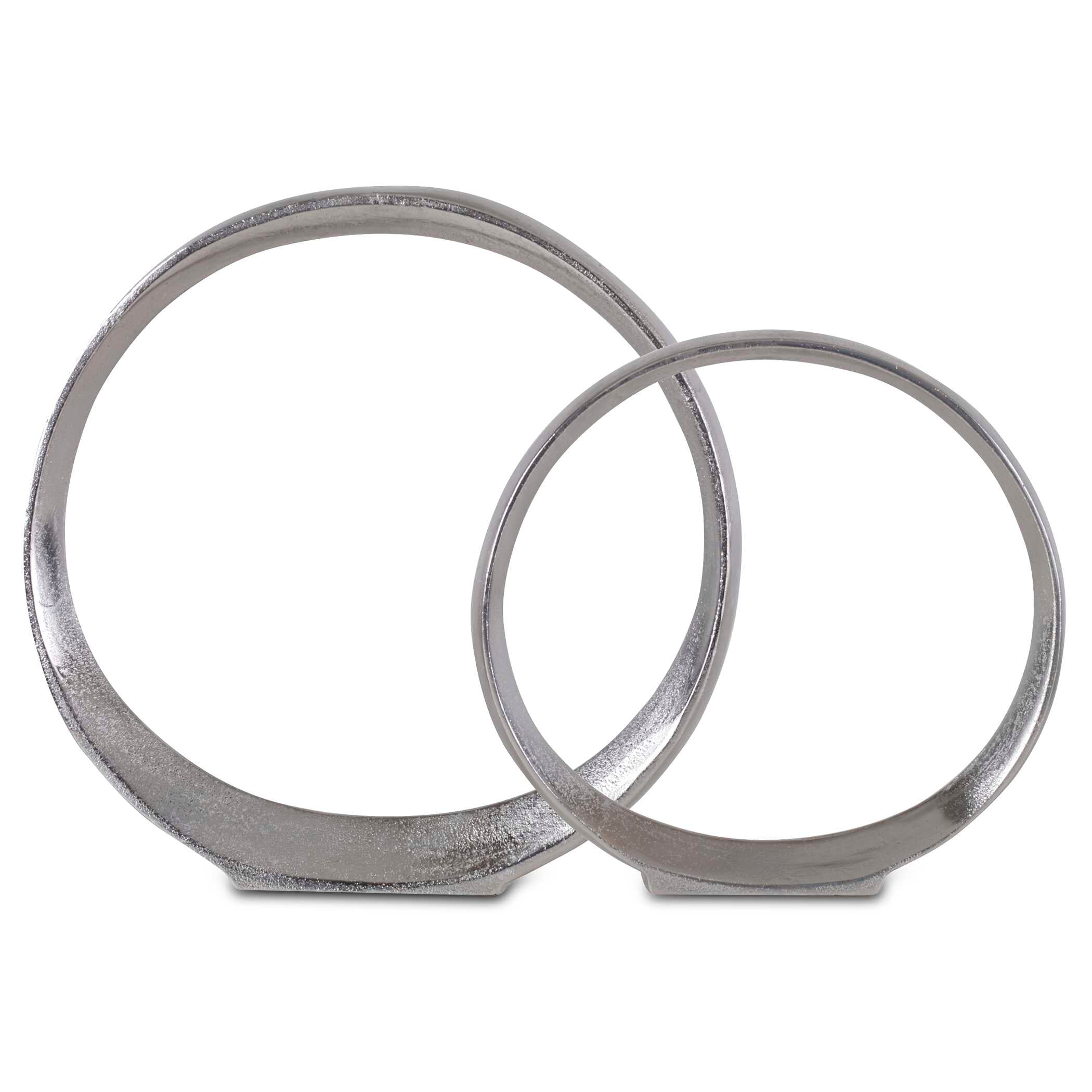 Orbits Nickel Ring Sculptures Set/2