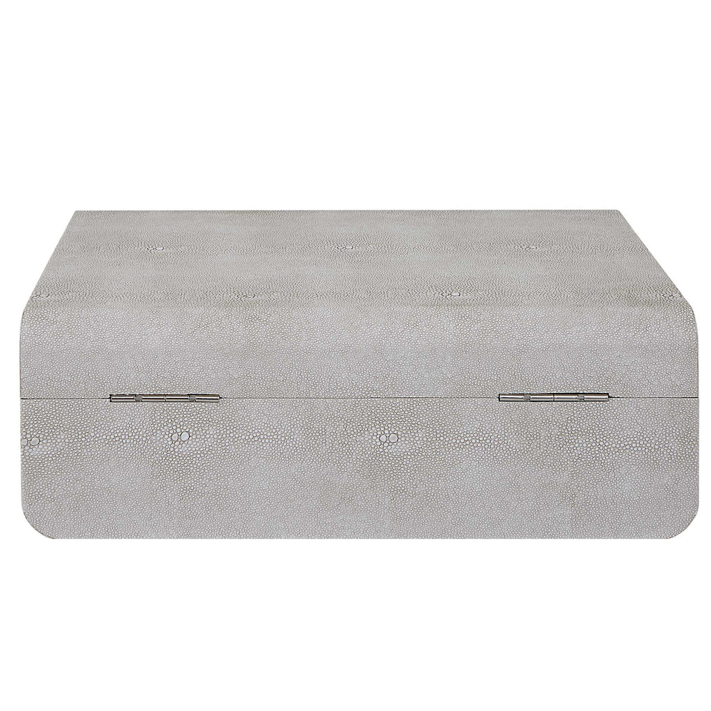 Lalique White Shagreen Box