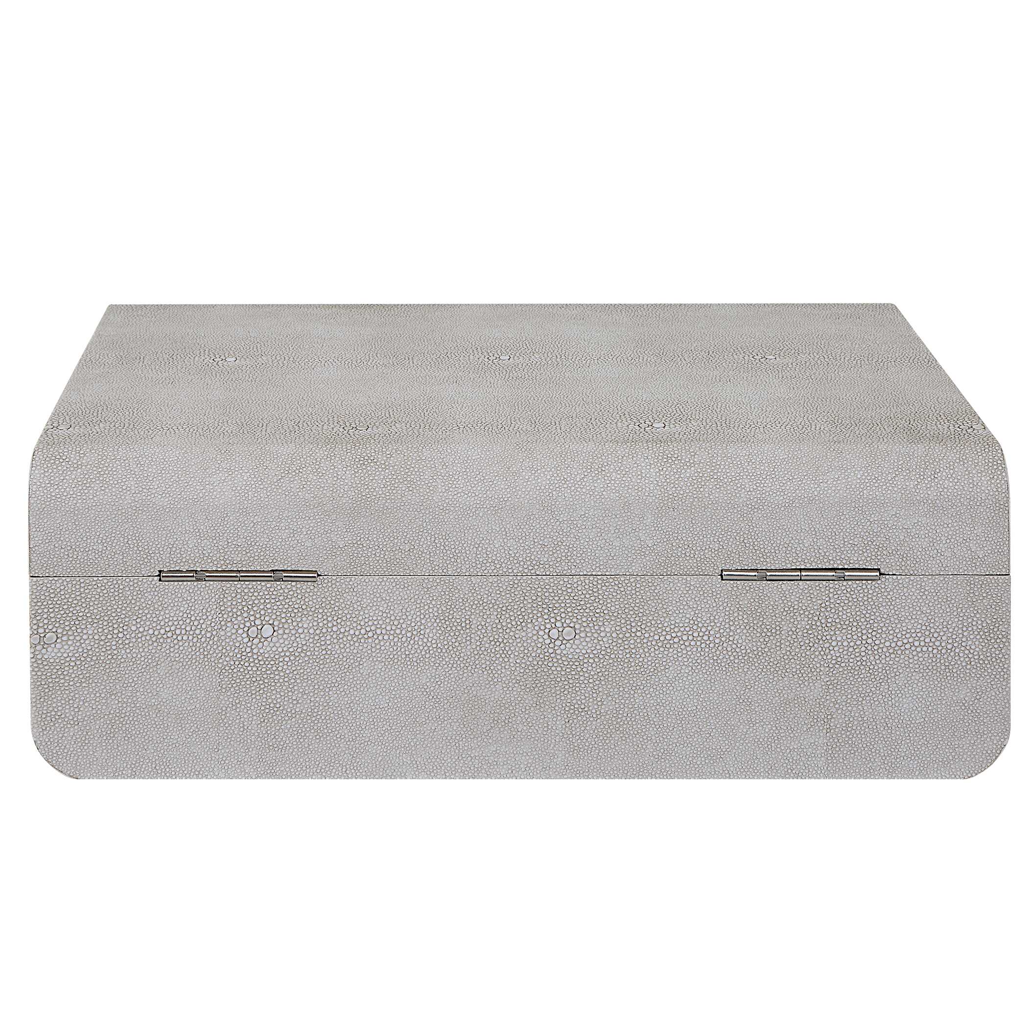 Lalique White Shagreen Box