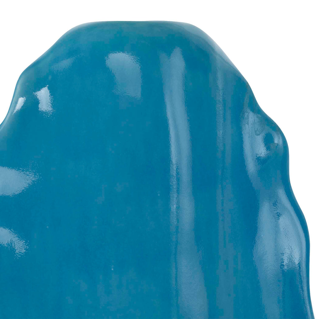 Ruffled Feathers Vases, Blue, S/2