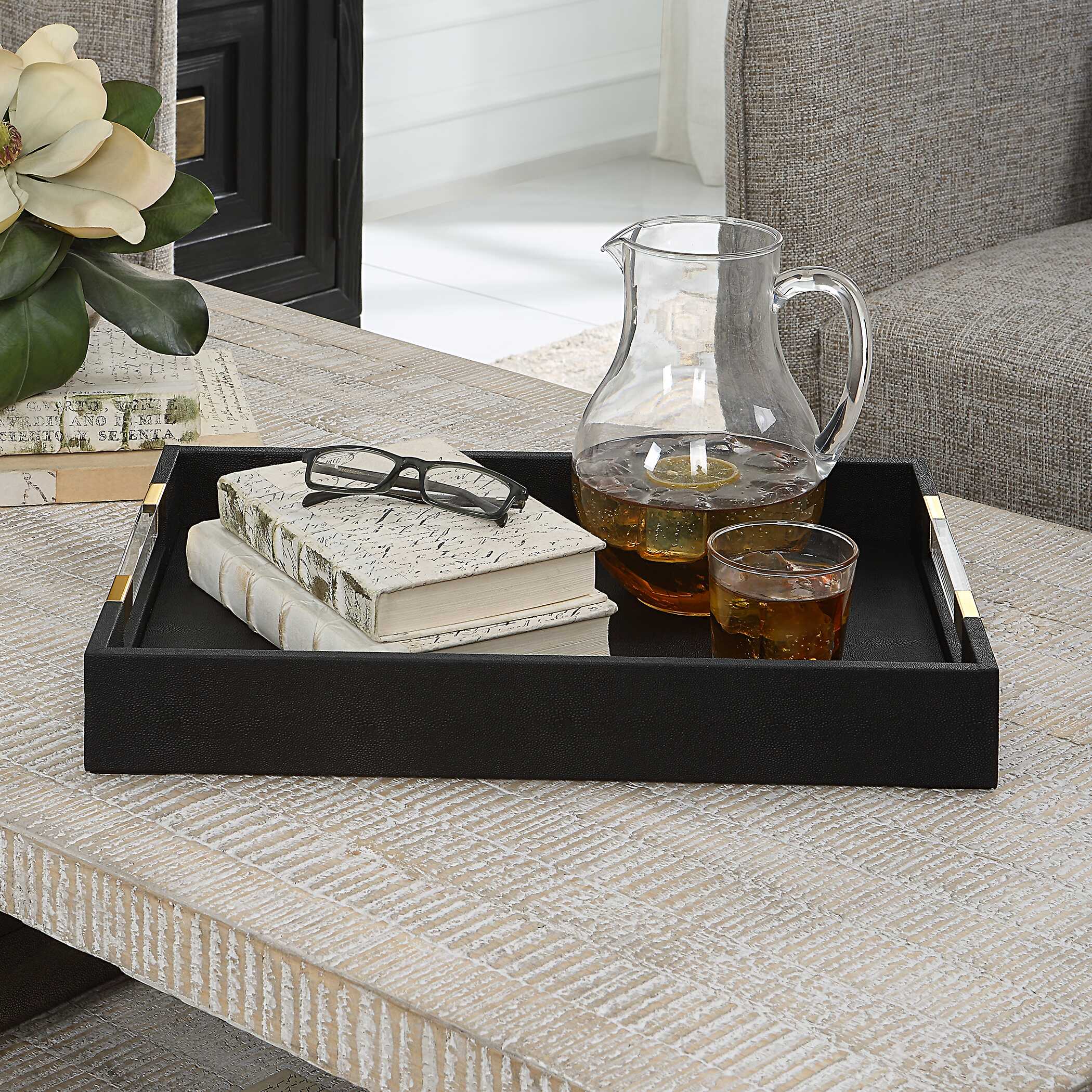 Wessex Black Shagreen Tray