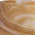 Fusion Swirled Caramel & Ivory Vases Set/2