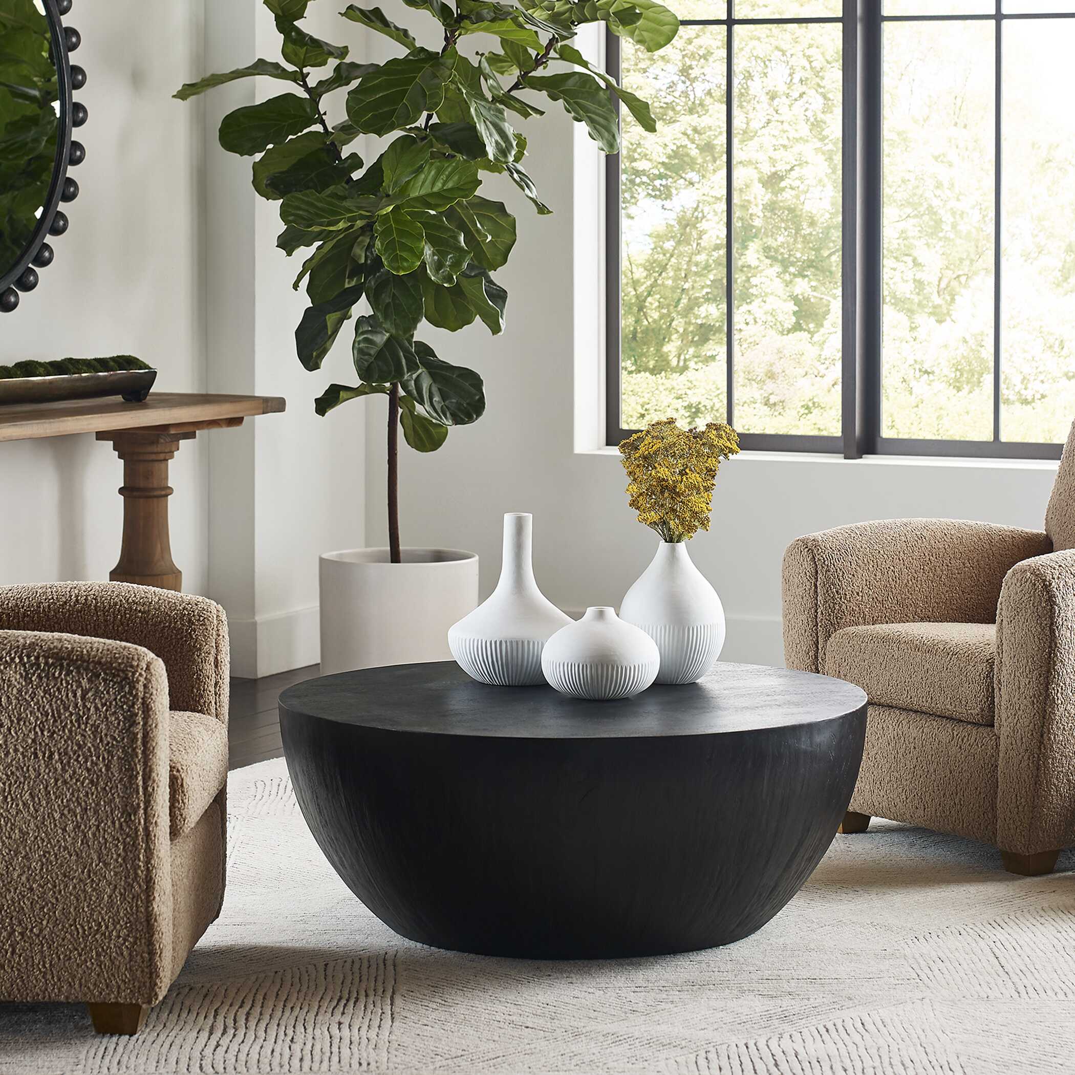 Apothecary Satin White Vases Set/3