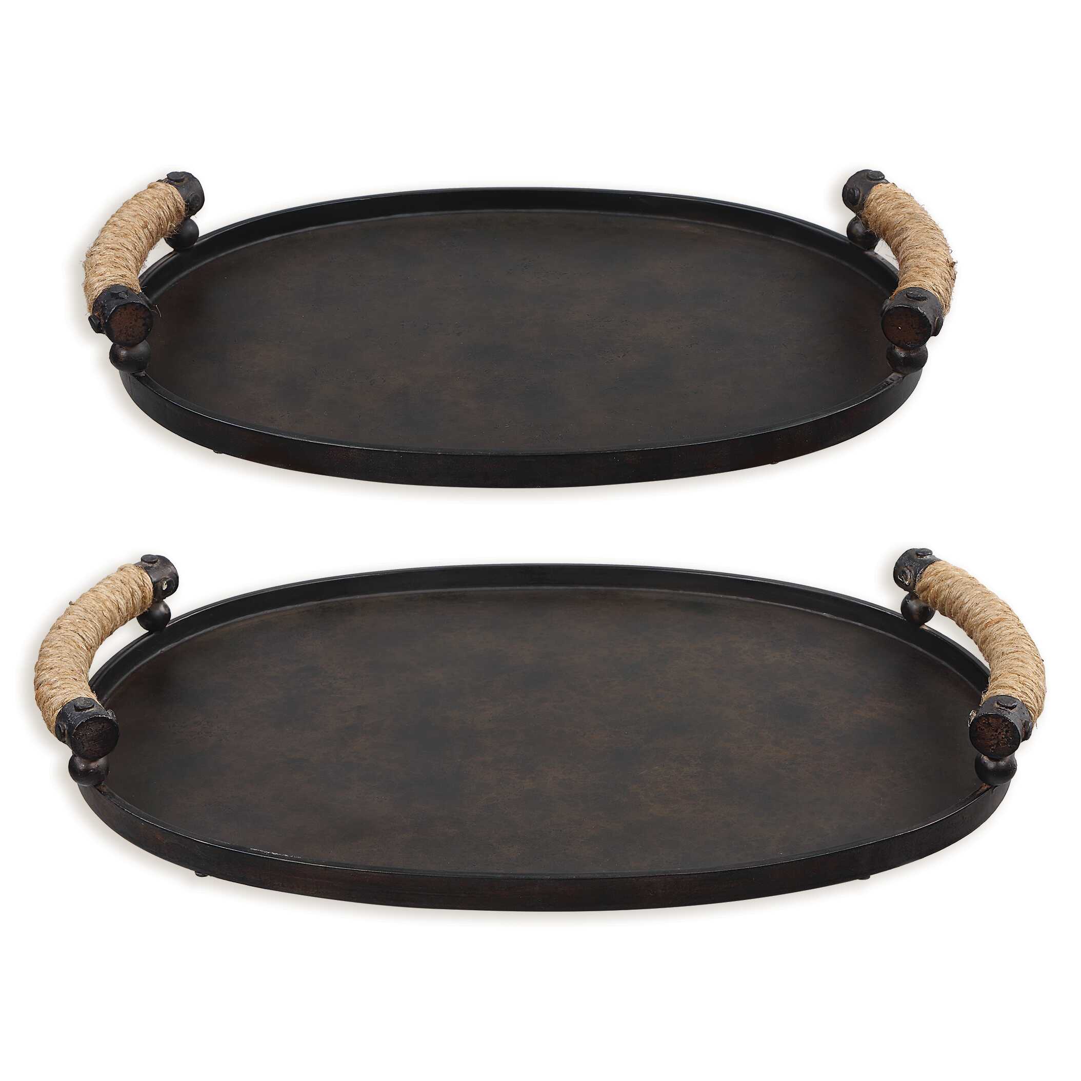 Viggo Bronze Trays Set/2