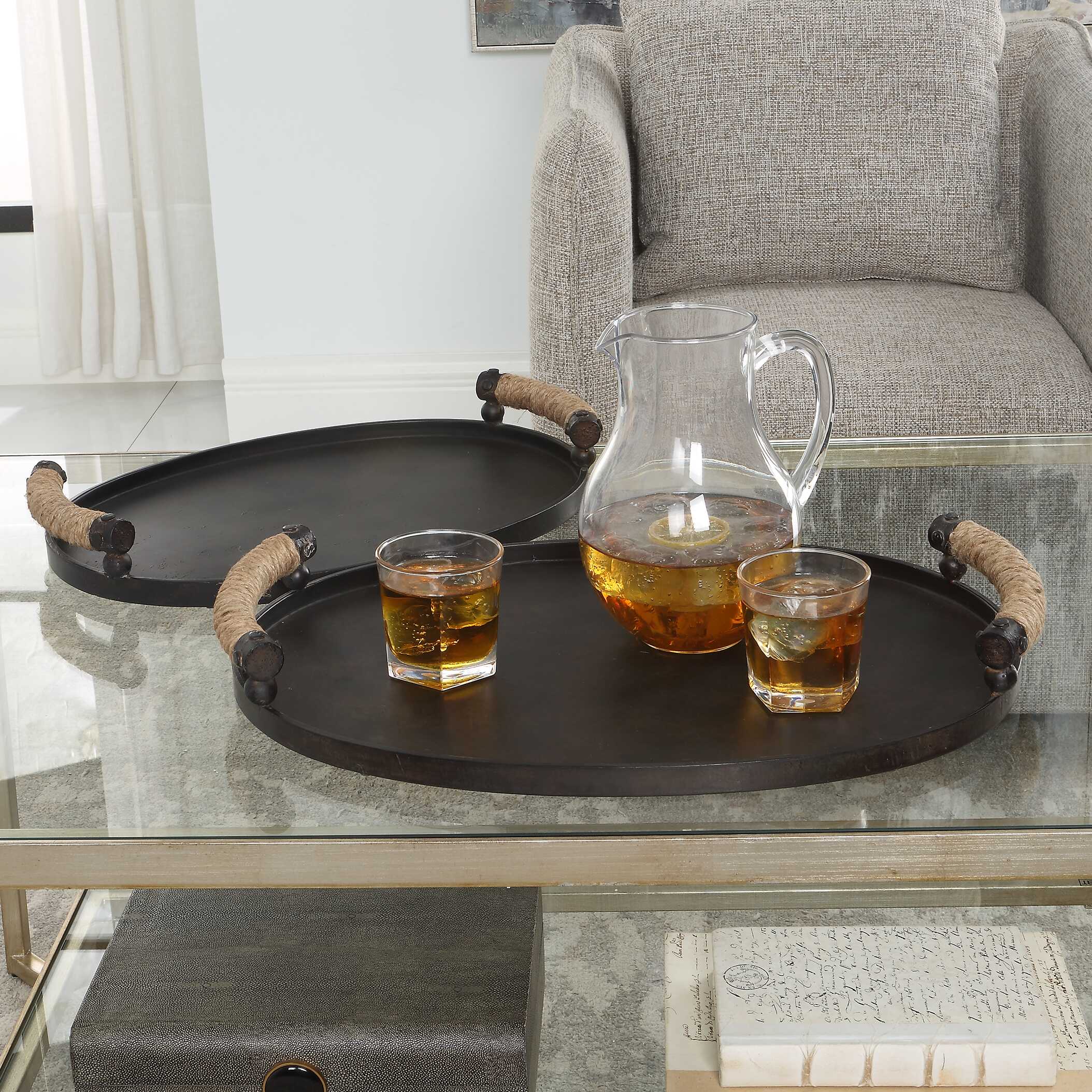 Viggo Bronze Trays Set/2