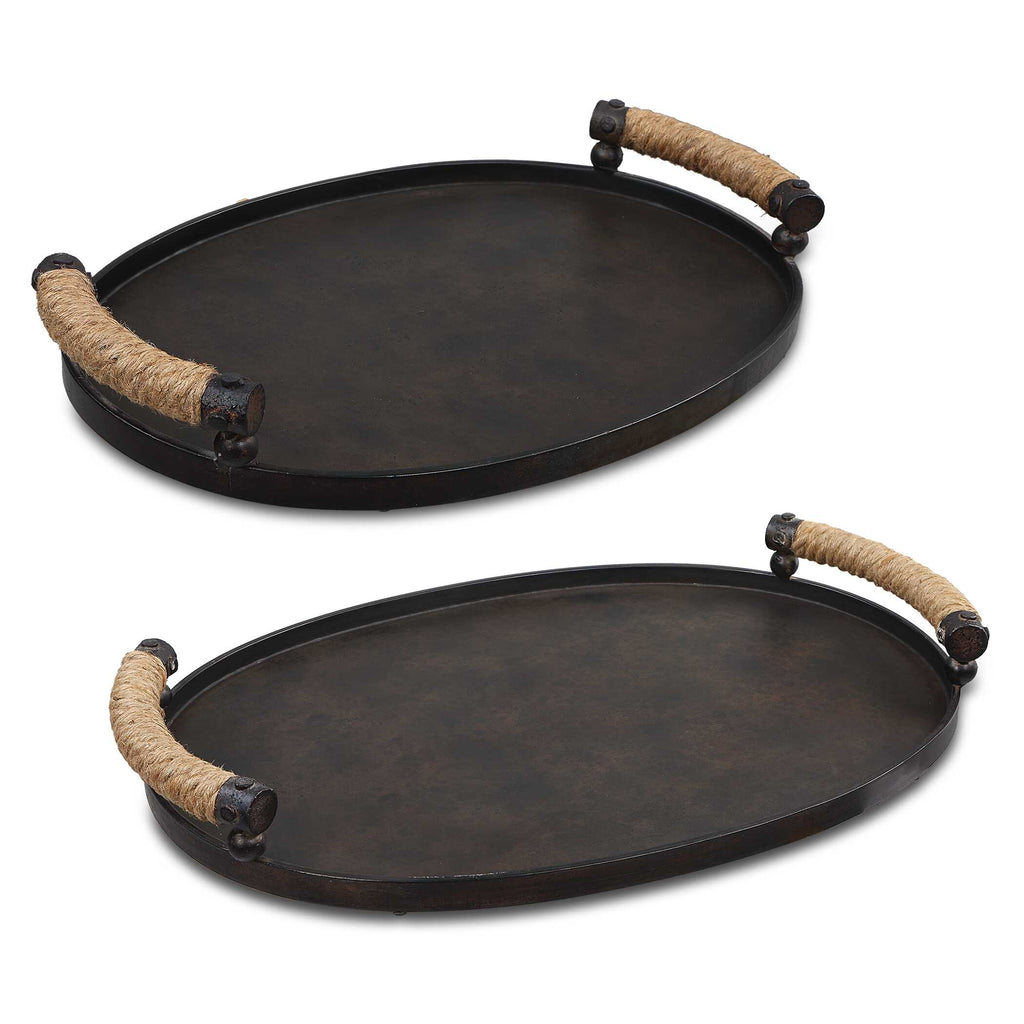 Viggo Bronze Trays Set/2