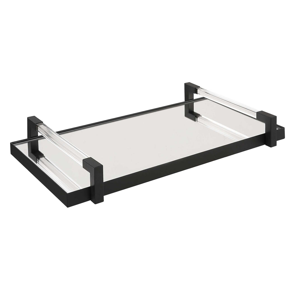 Deki Black Mirrored Tray