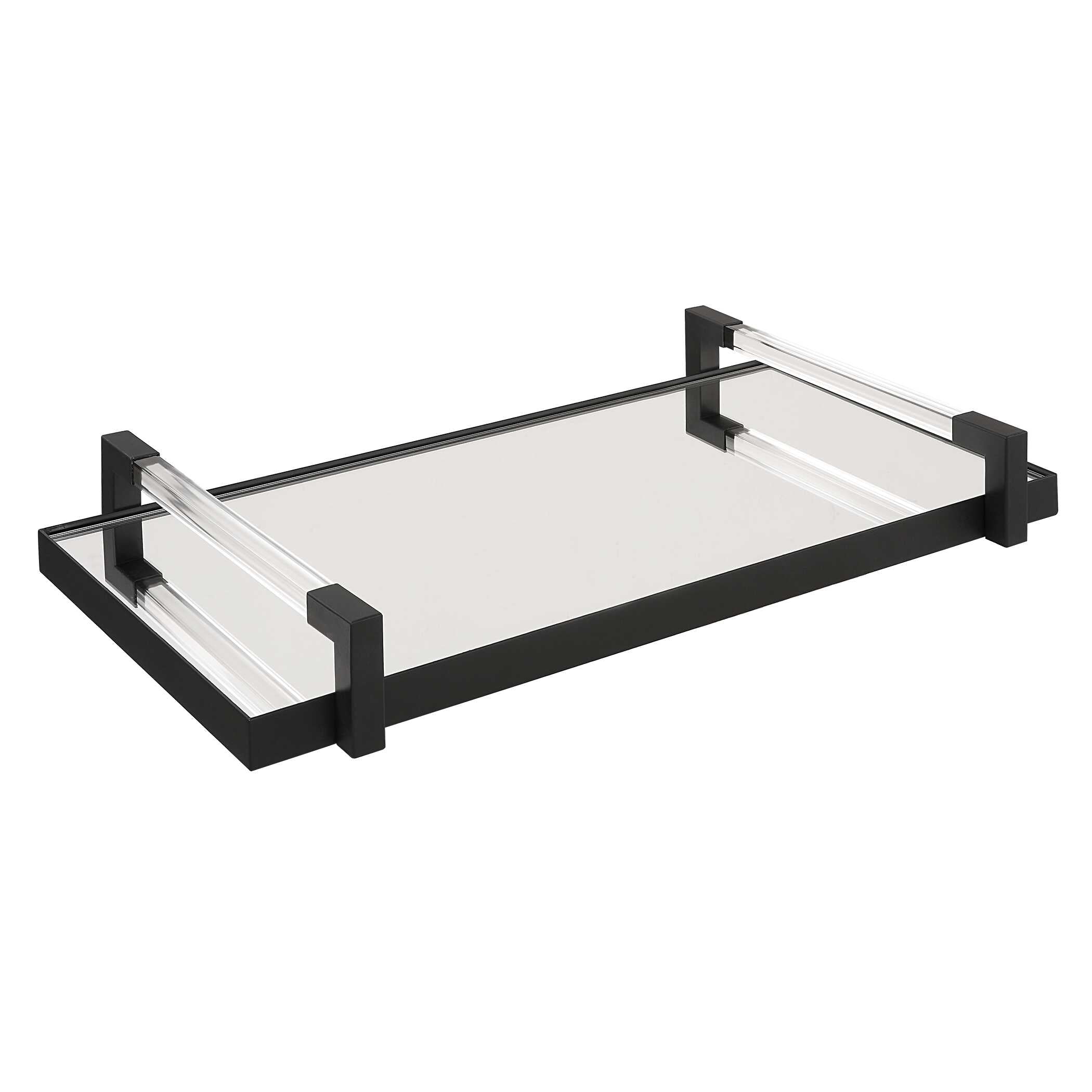 Deki Black Mirrored Tray