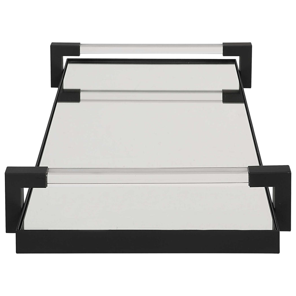 Deki Black Mirrored Tray