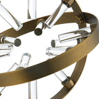 Realm Spherical Brass Sculptures Set Of 2