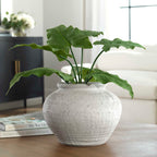 Floreana Round White Vase