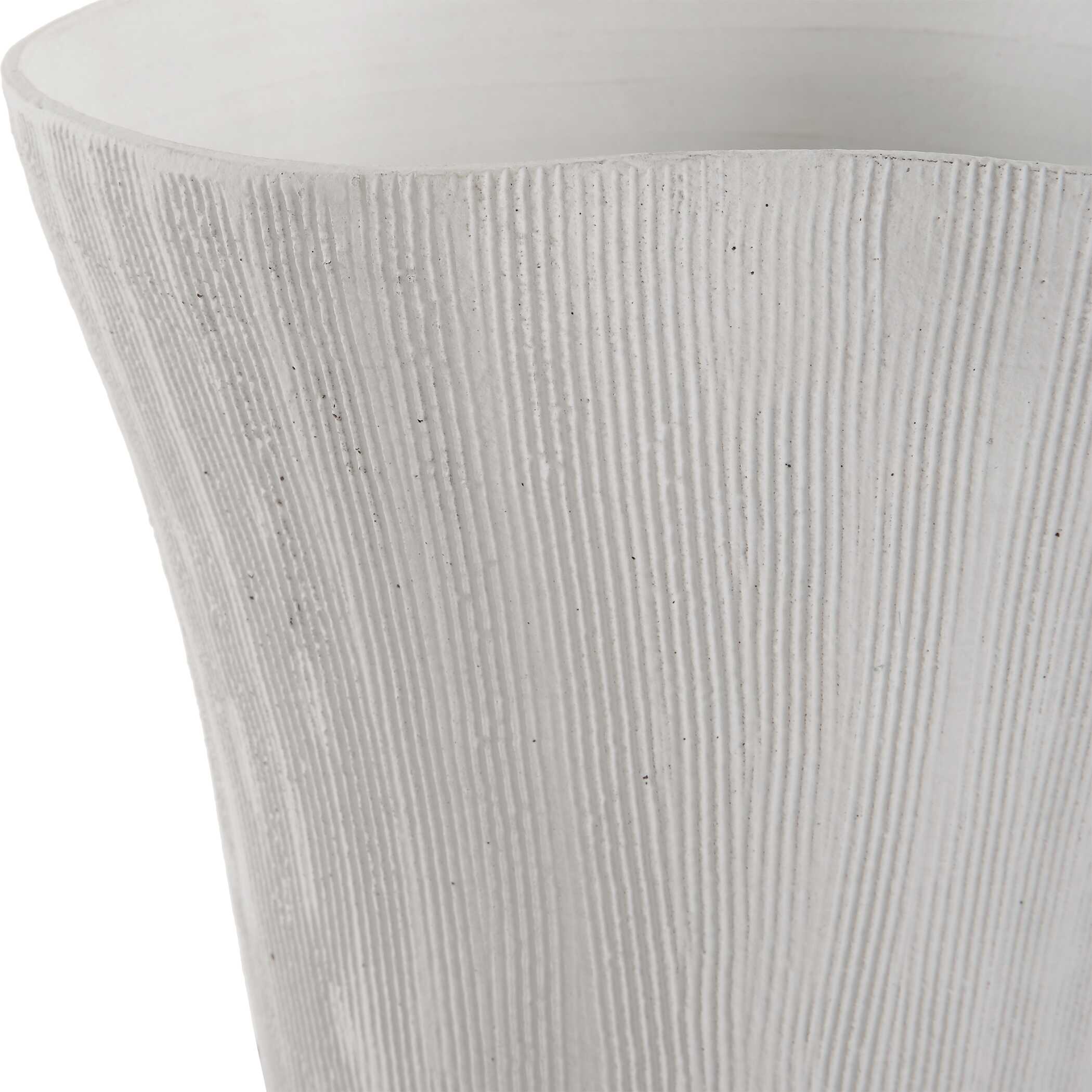 Floreana Tall White Vase