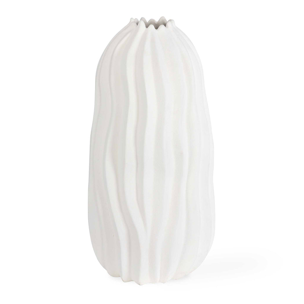 Merritt White Floor Vase