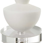 Lido White Stone Candleholders Set/2