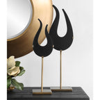 Black Flame Sculptures Set/2
