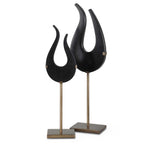 Black Flame Sculptures Set/2
