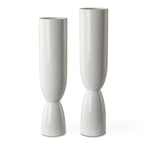 Kimist White Vases Set/2