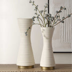 Ridgeline White Vases Set/2