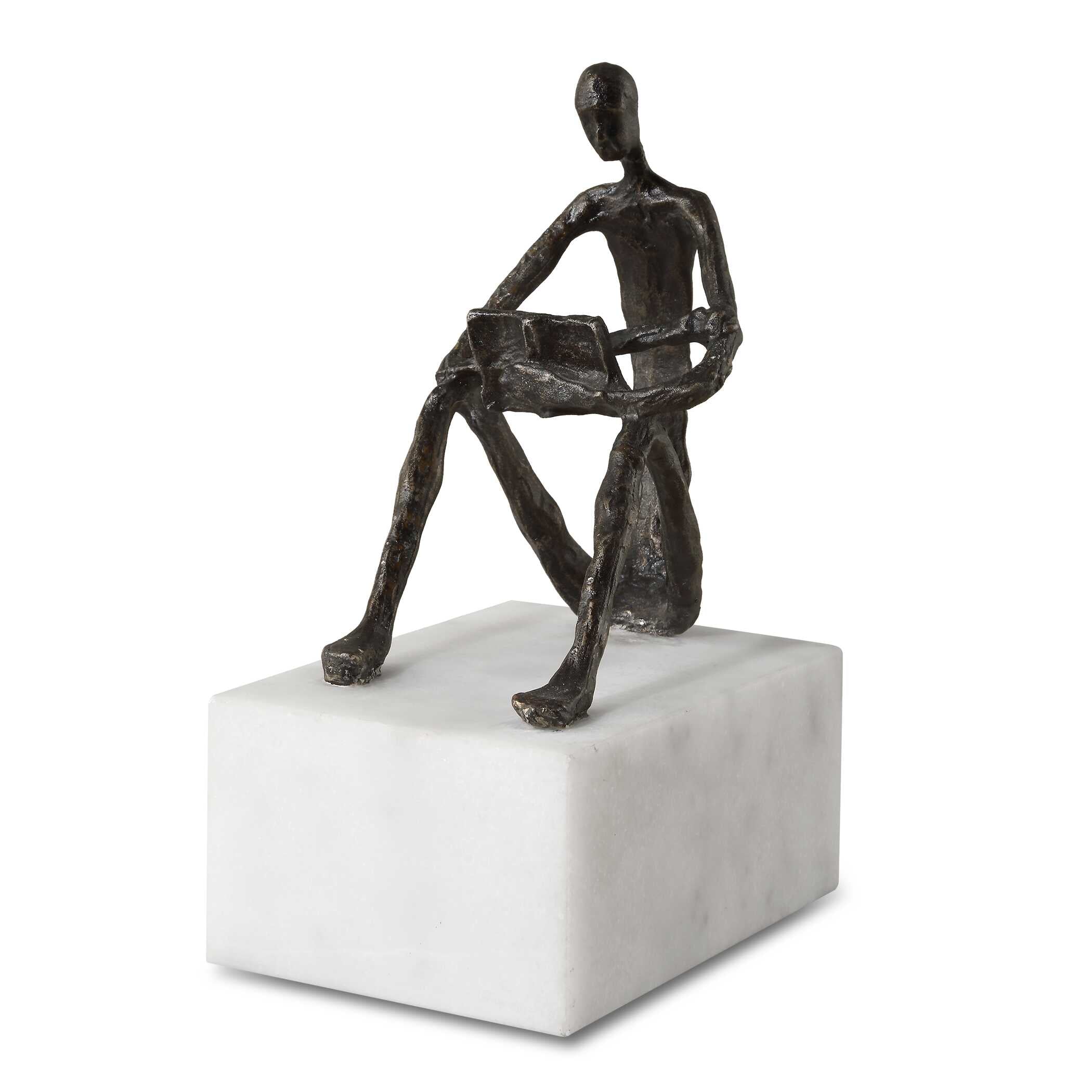 Sit Back Relax And Read Iron Sculpture