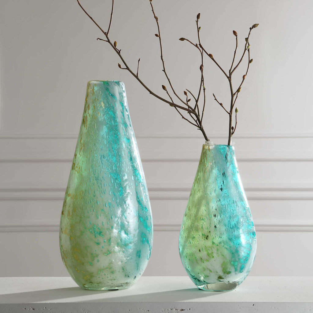 High Tide Glass Vases Set/2