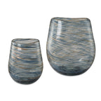 Aurora Swirl Glass Vases Set/2