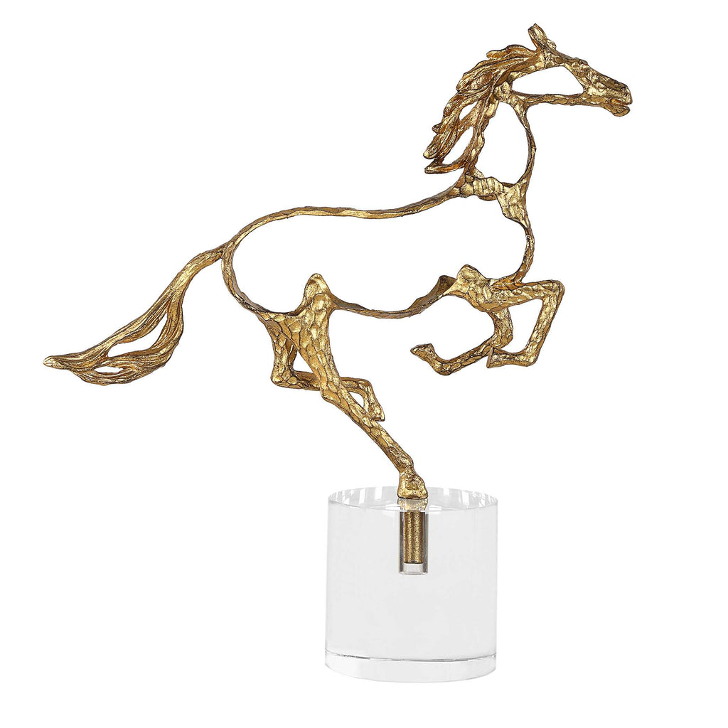 Gallop Gold Sculpture