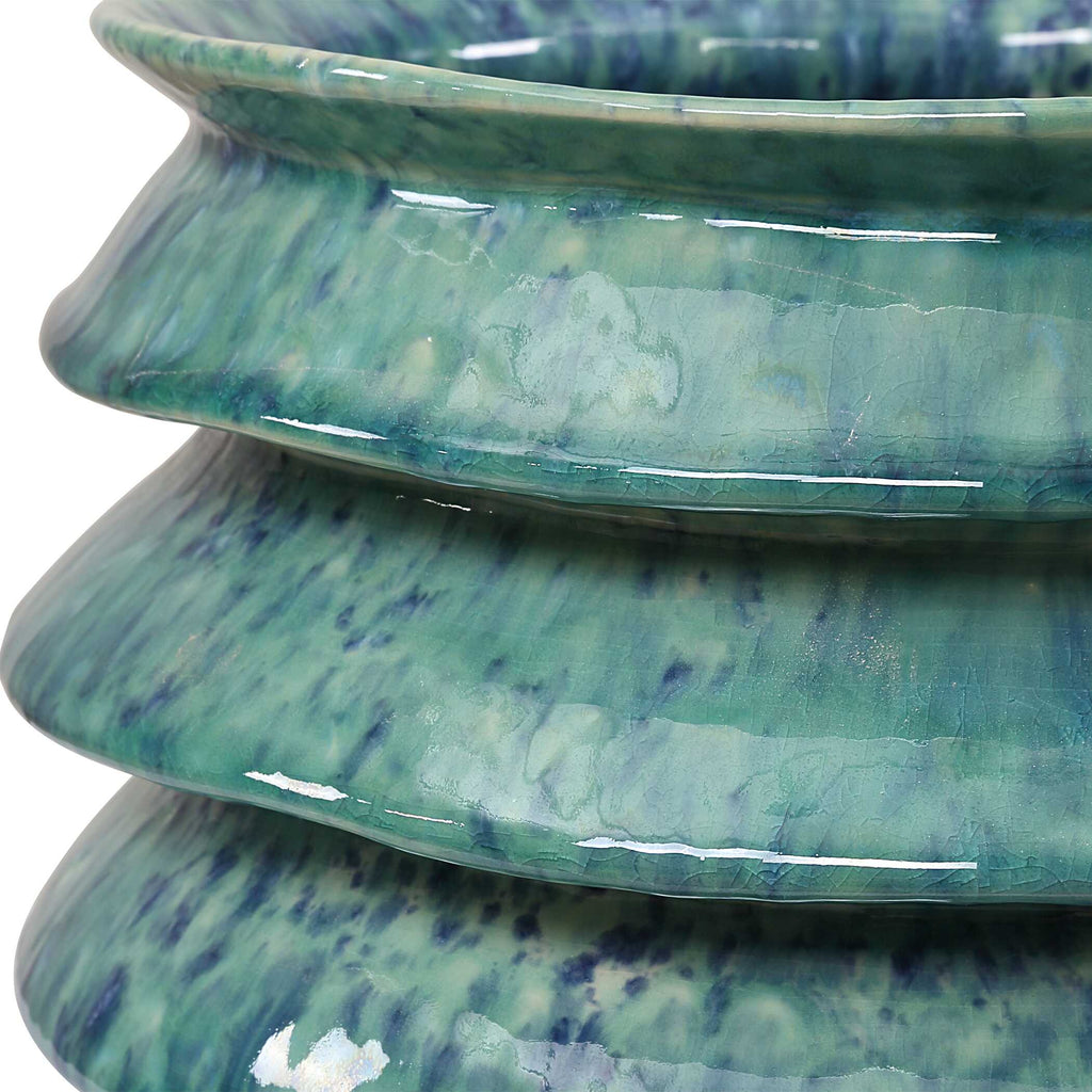 ZigZag Blue Green Bowls Set/2