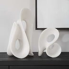 Silent Wave White Sculptures Set/2