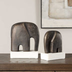 Timeless Tusk Bronze Sculptures Set/2