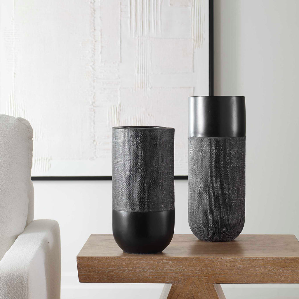 Woven Shadow Vases Set/2