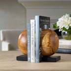 Teak And Noir Bookends Set/2